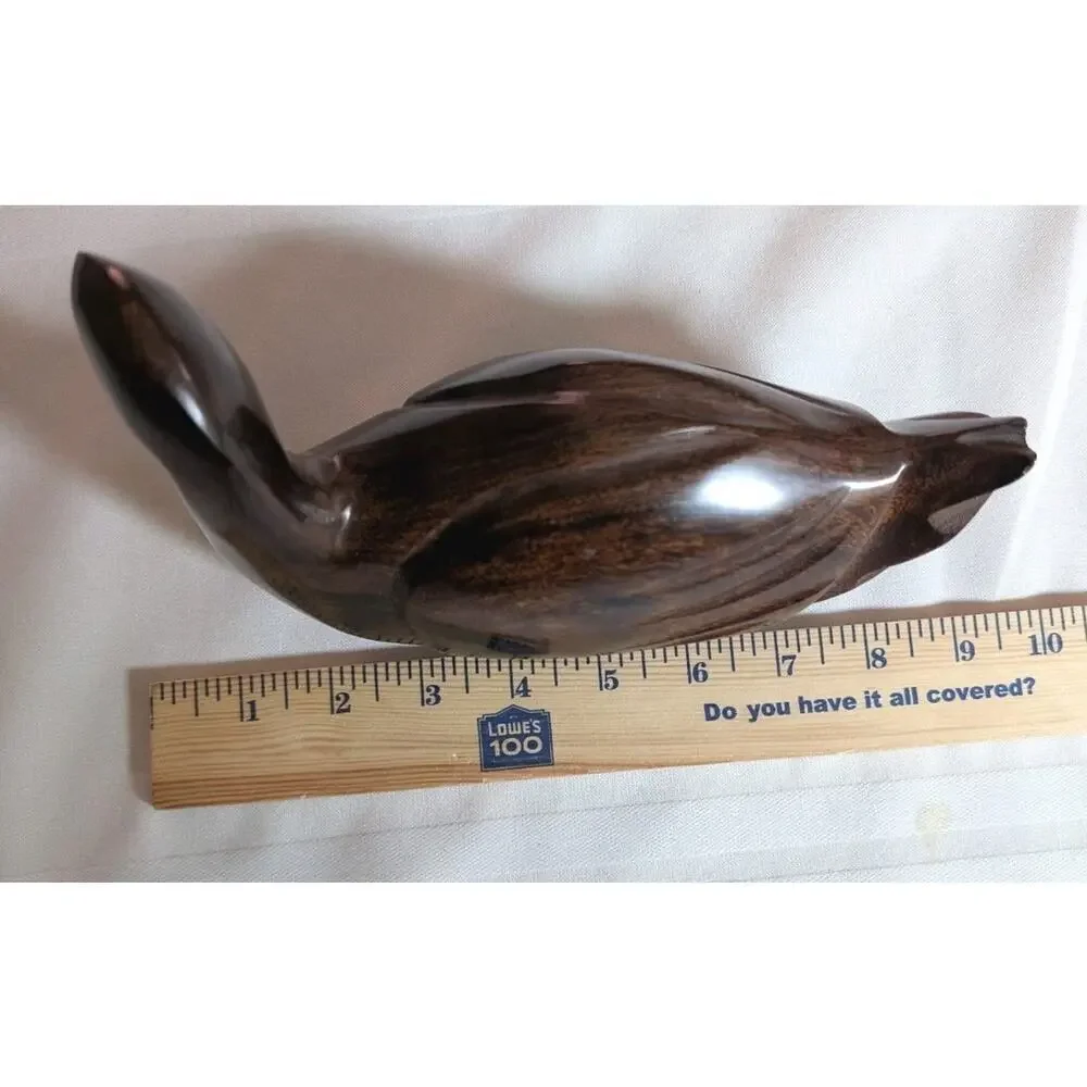 Vintage Solid Wood Hand Carved Duck Decoy Home Decor